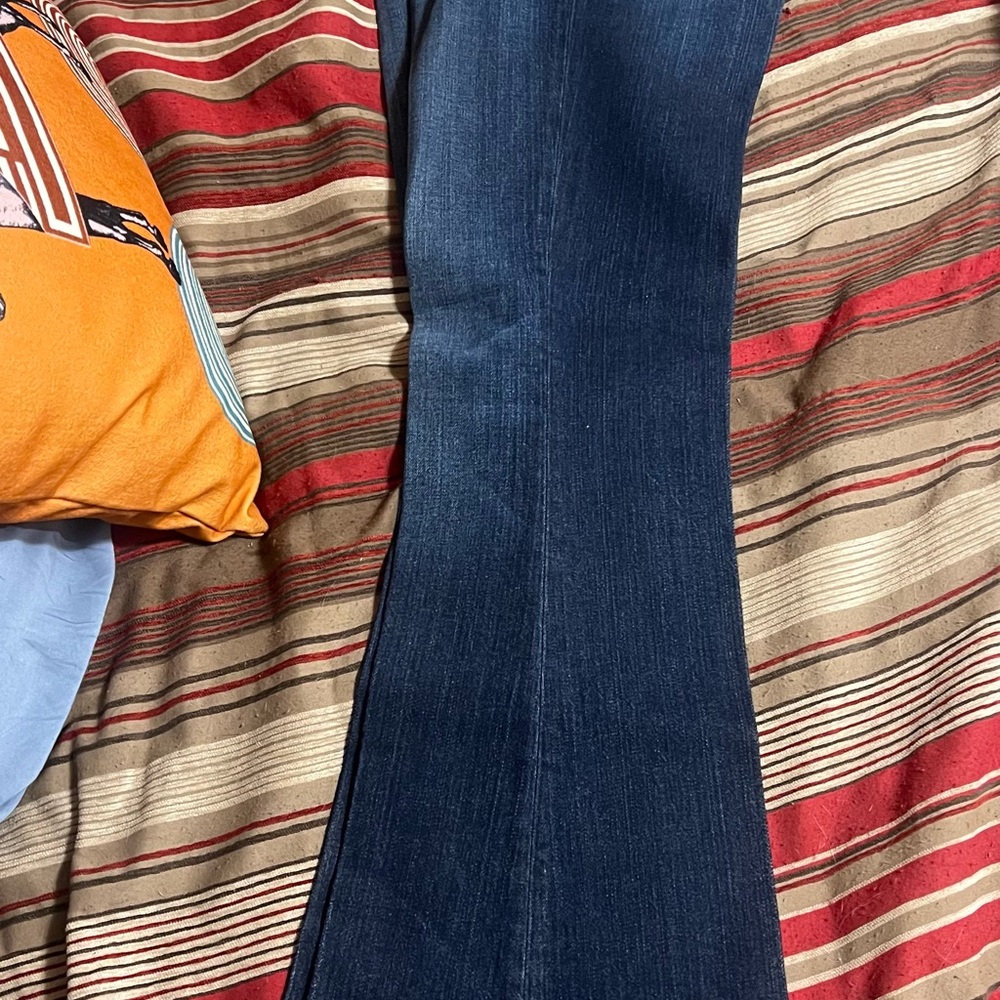 Kimes Ranch Women's Dark Blue Flare Jeans